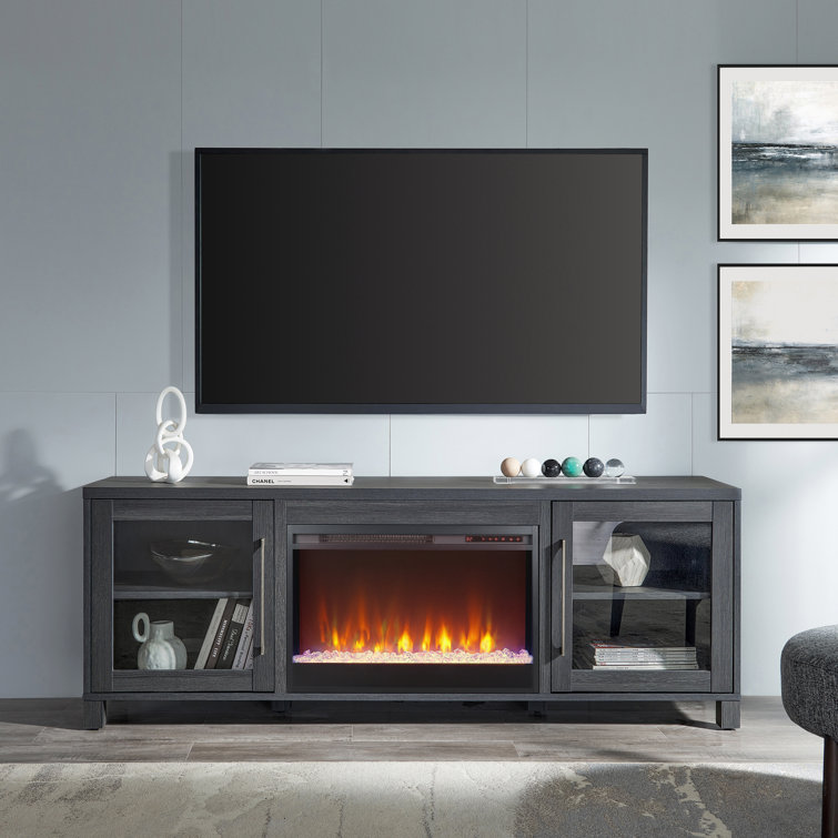 Mercury Row® Munford TV Stand for TVs up to 78" with Fireplace Included